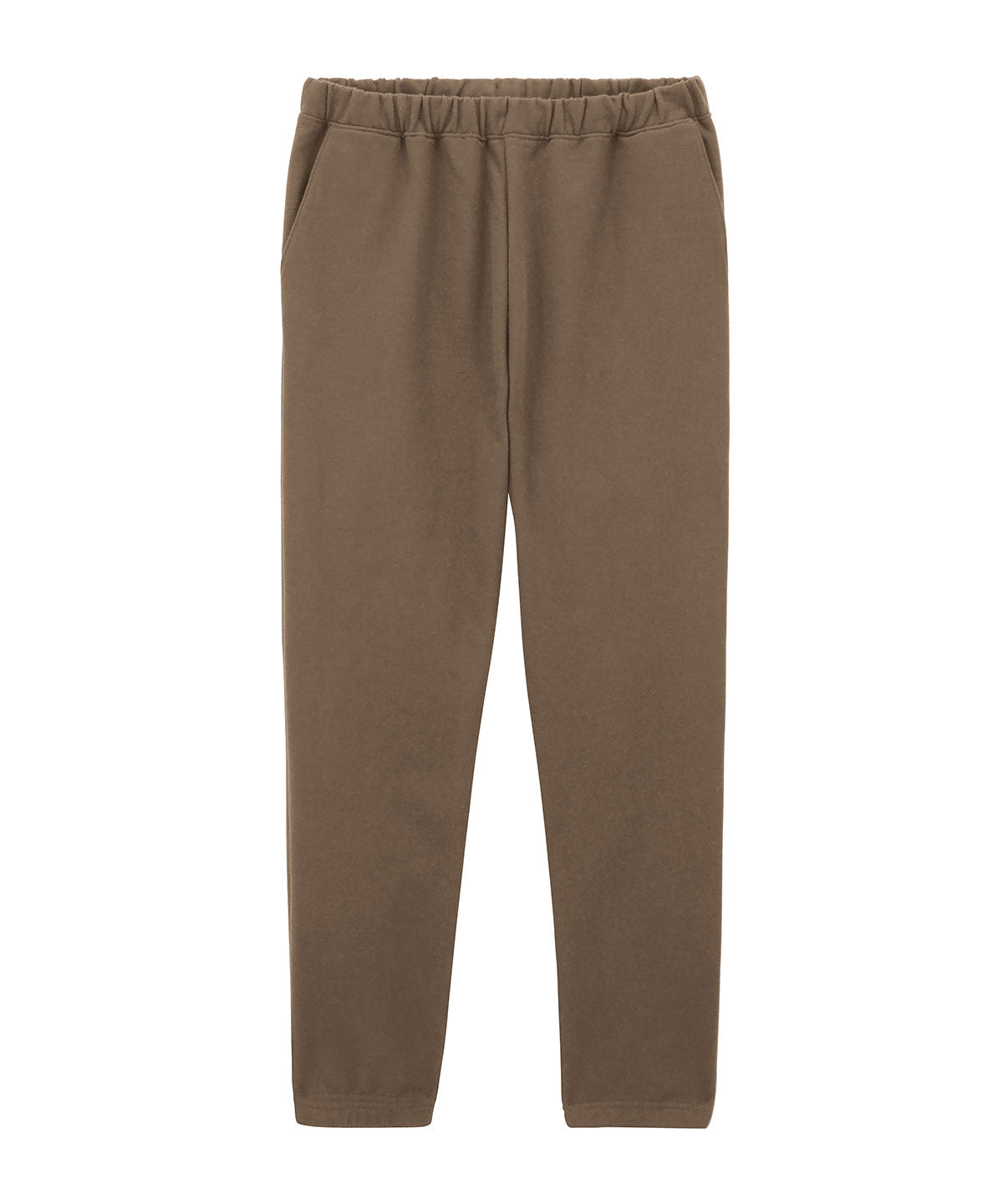 Gildan Softstyle midweight adult pocket sweatpants in Brown Savana, front view