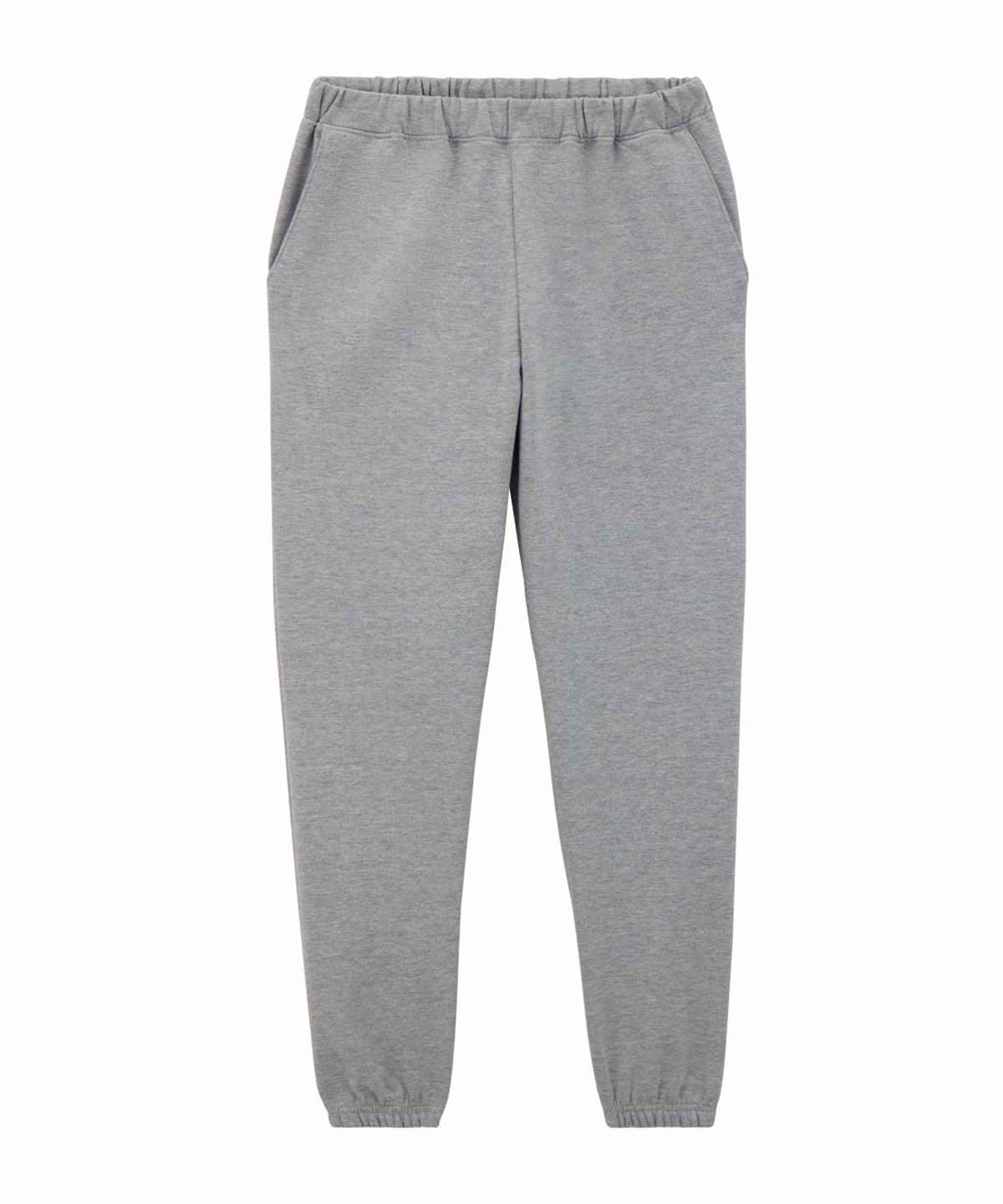 Gildan Softstyle midweight adult pocket sweatpants in Ringspun Sport Grey, front view