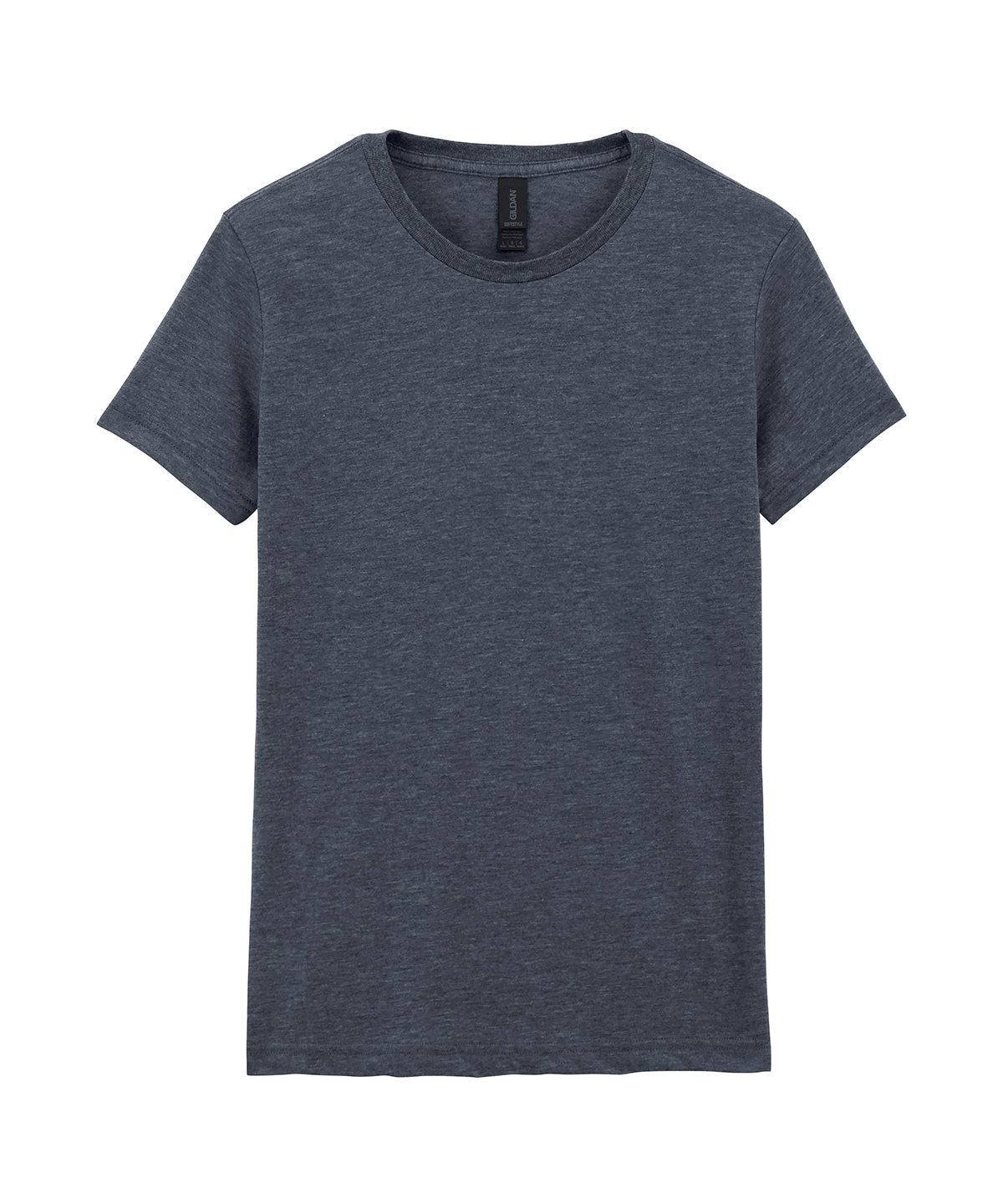 Gildan Softstyle women's ringspun t-shirt in Dark Heather, front view
