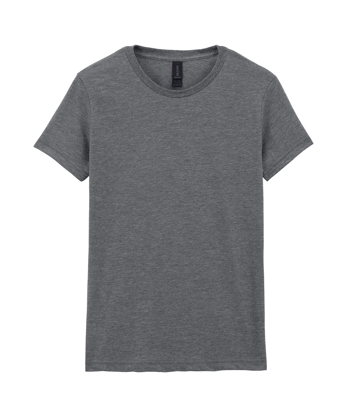 Gildan Softstyle women's ringspun t-shirt in Graphite Heather, front view