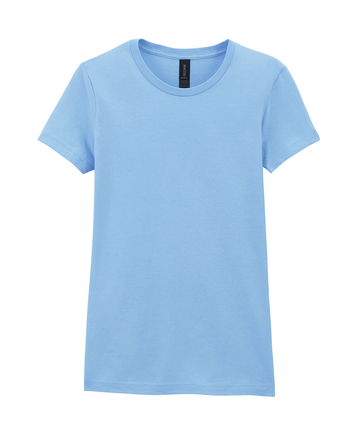 Gildan Softstyle women's ringspun t-shirt in Light Blue, front view