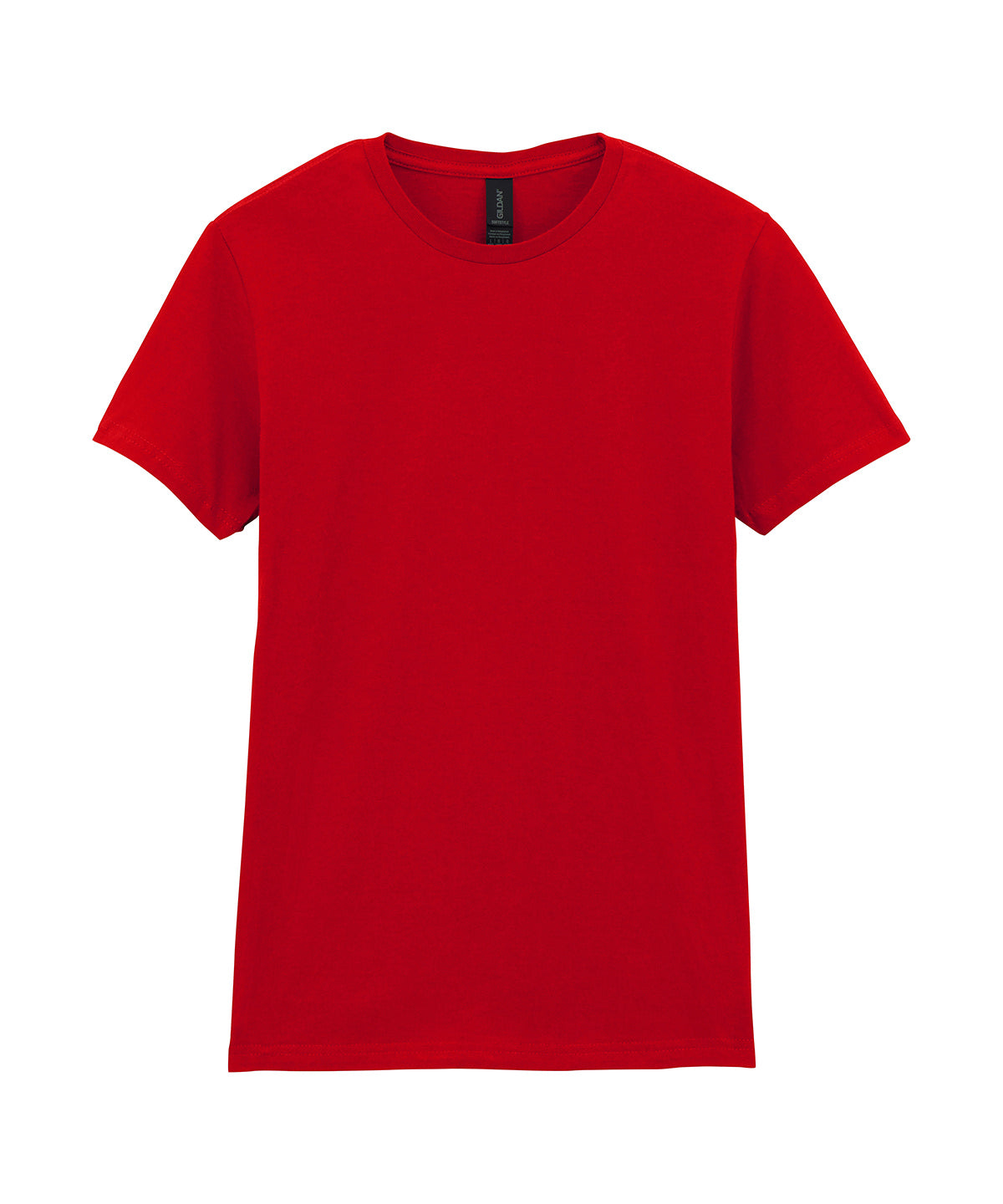 Gildan Softstyle women's ringspun t-shirt in Red, front view