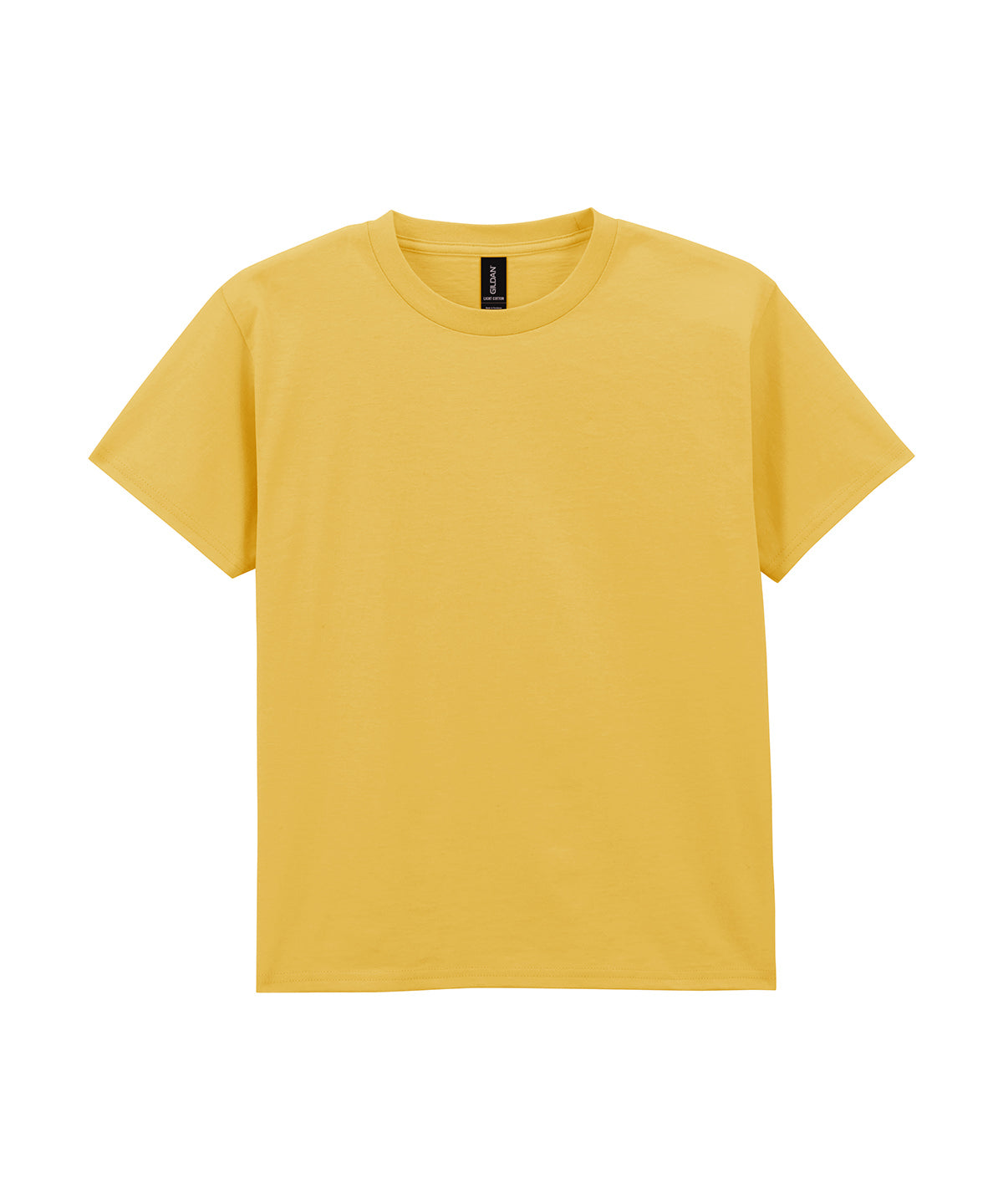 Gildan Light cotton youth t-shirt in Daisy, front view