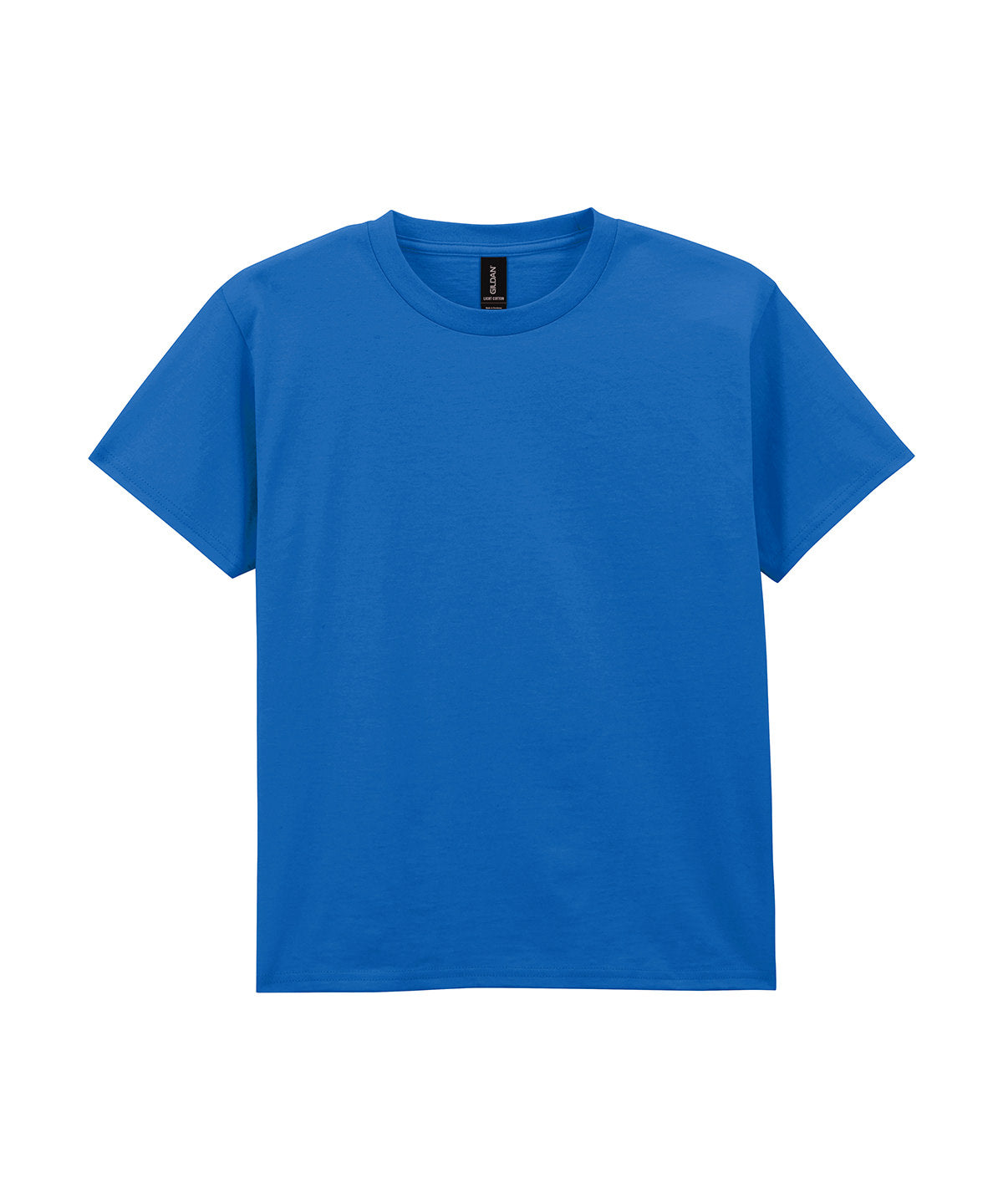 Gildan Light cotton youth t-shirt in Royal, front view