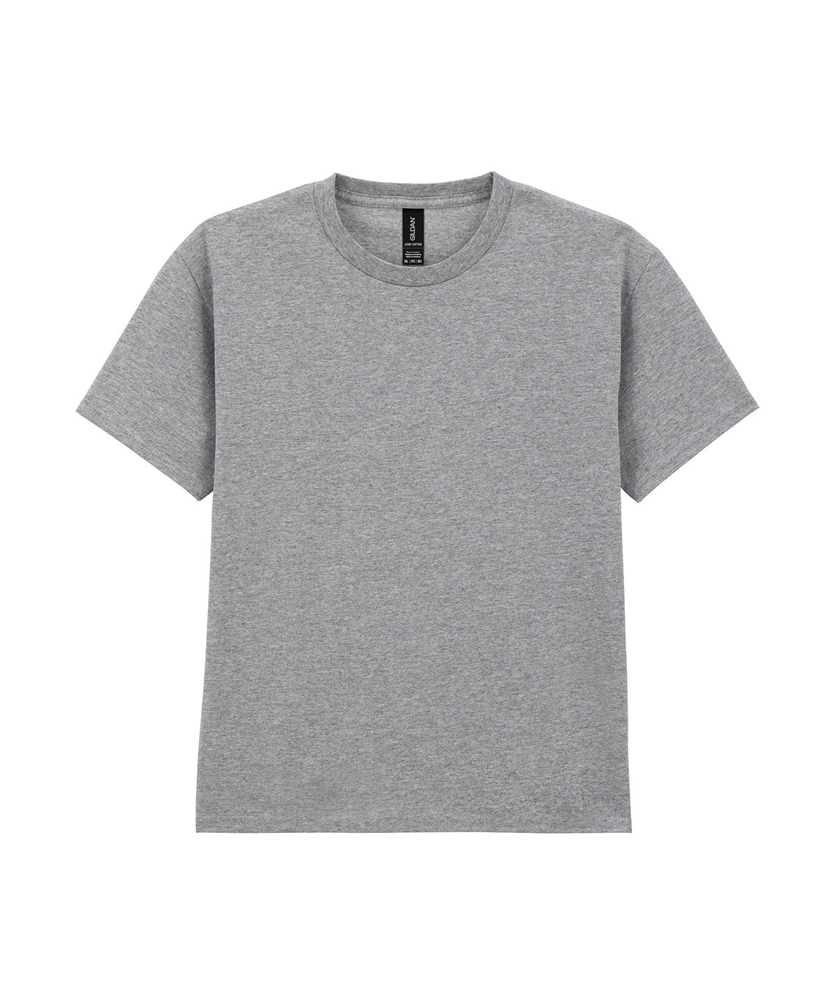 Gildan Light cotton youth t-shirt in Sport Grey, front view