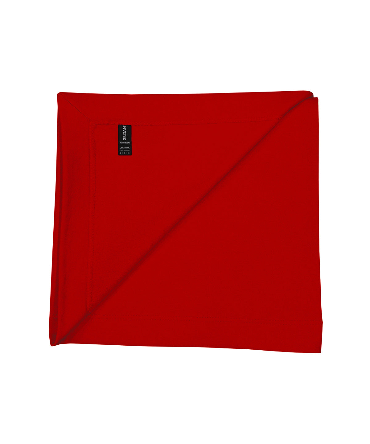 Gildan Heavy Blend fleece stadium blanket in Red, front view