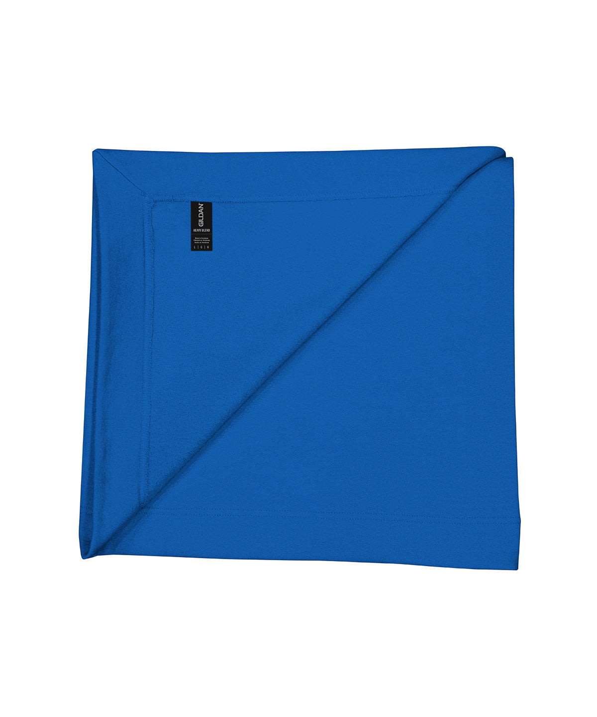 Gildan Heavy Blend fleece stadium blanket in Royal, front view