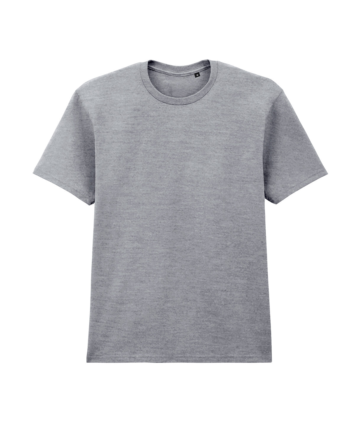 Gildan Softstyle midweight adult no-label enzyme wash t-shirt in RS Sport Grey, front view