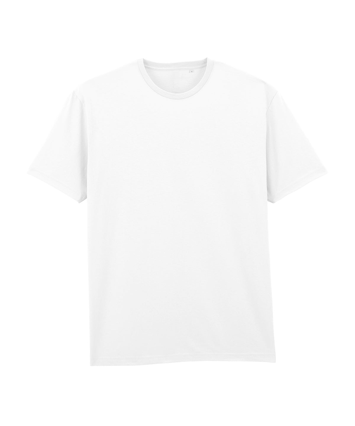 Gildan Light cotton adult no-label t-shirt in White, front view
