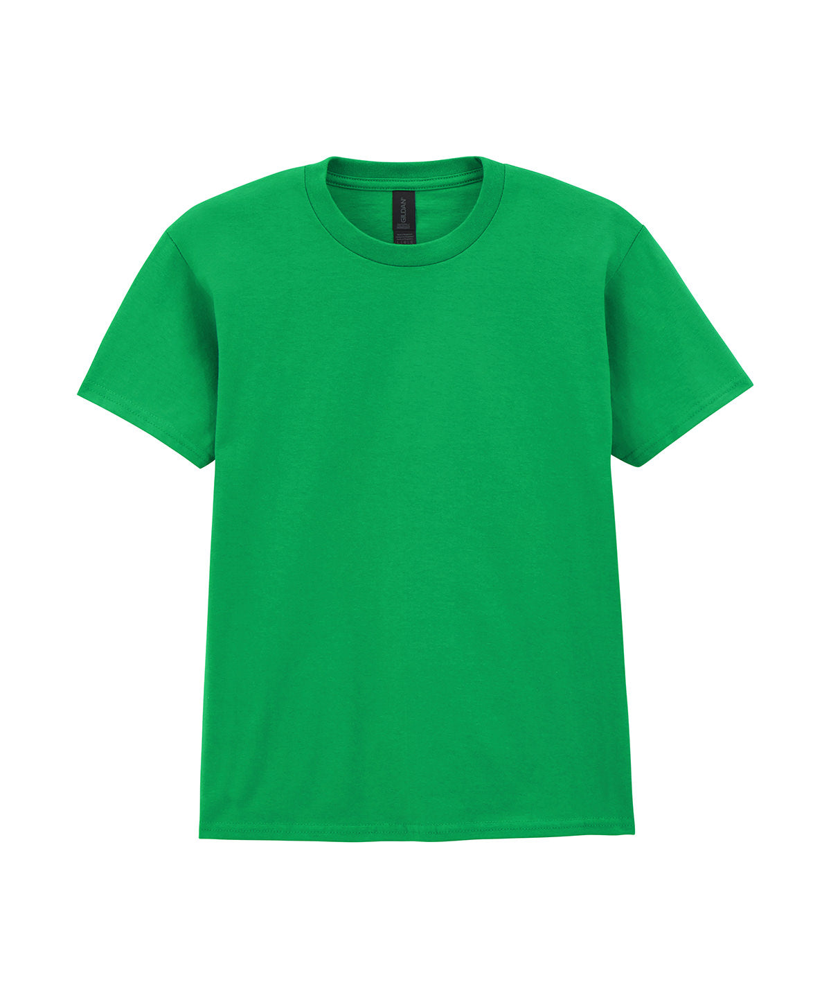 Gildan Softstyle midweight youth t-shirt in Irish Green, front view