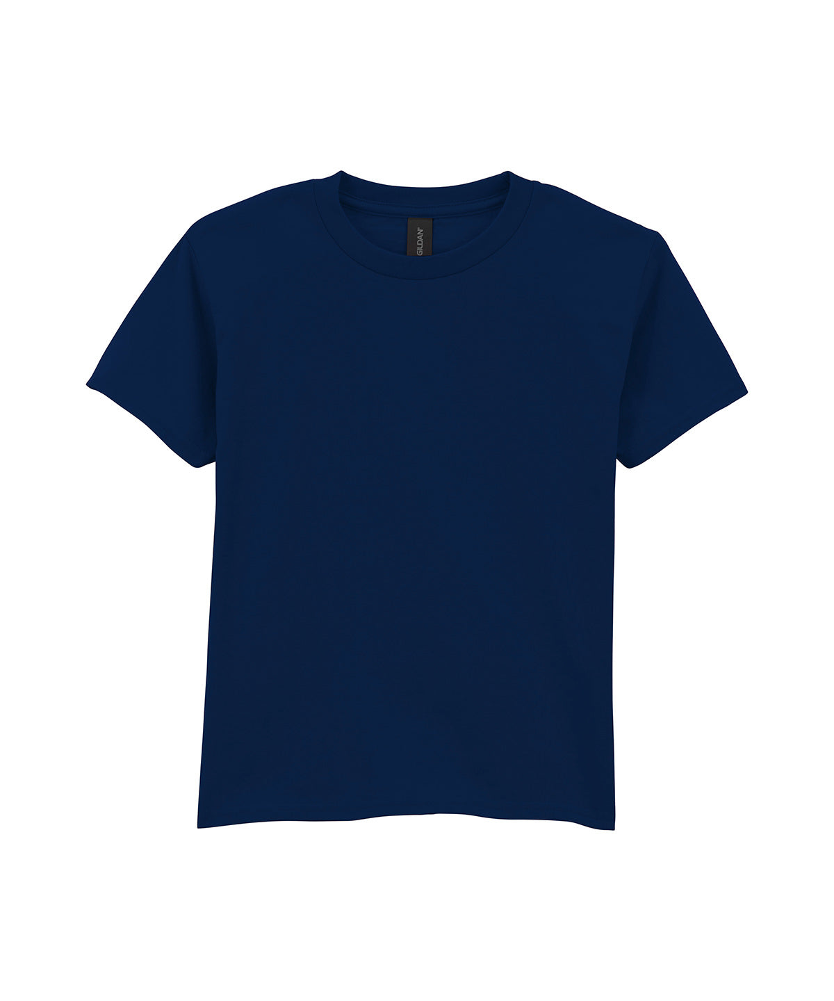 Gildan Softstyle midweight youth t-shirt in Navy, front view