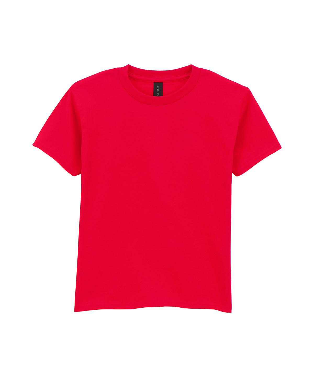 Gildan Softstyle midweight youth t-shirt in Red, front view