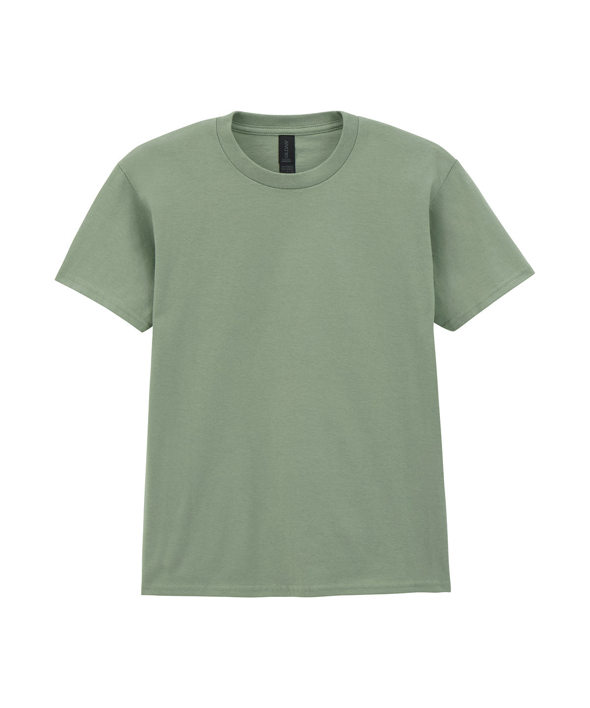 Gildan Softstyle midweight youth t-shirt in Sage, front view