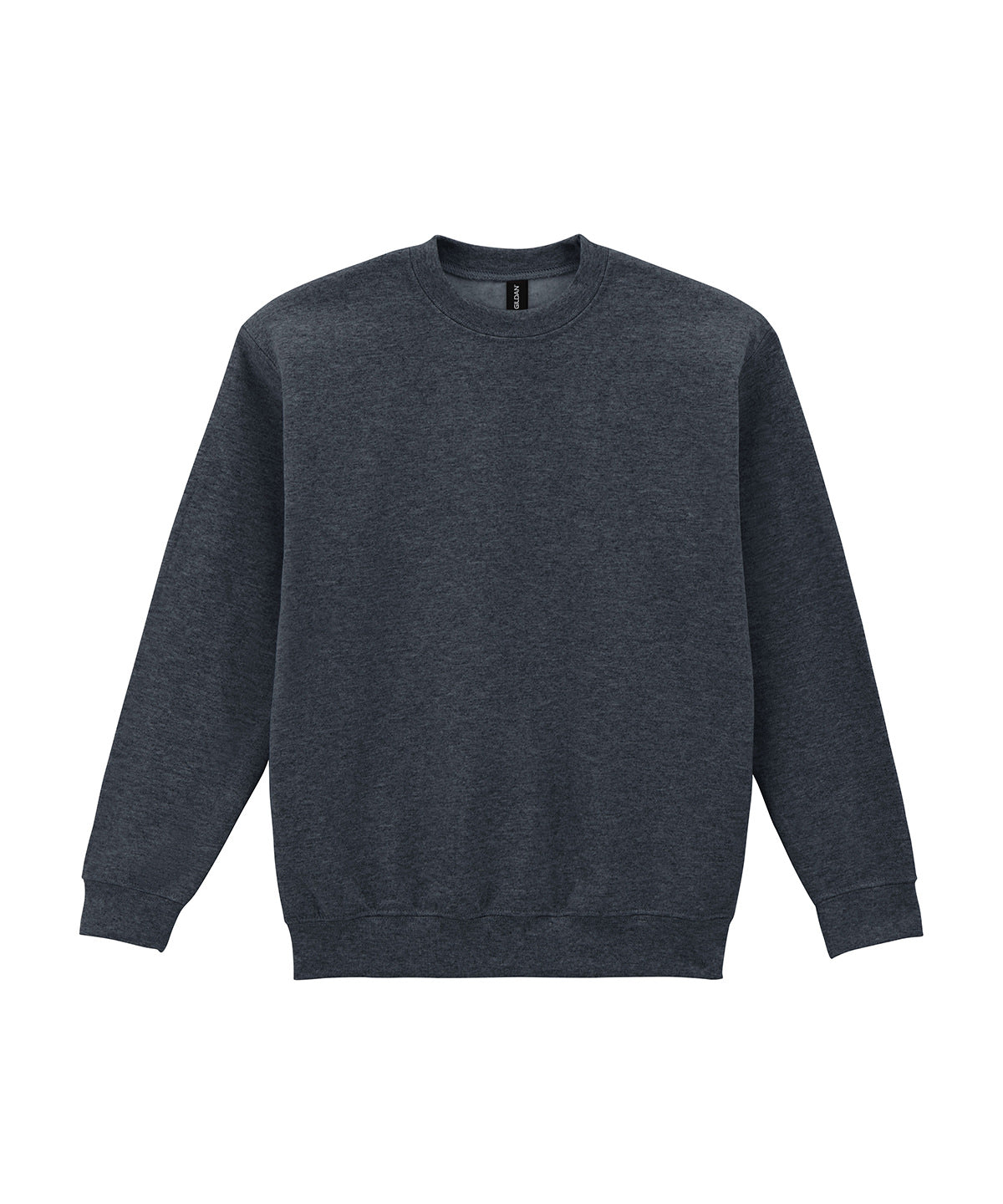 Gildan Heavy Blend youth crew neck sweatshirt in Dark Heather, front view