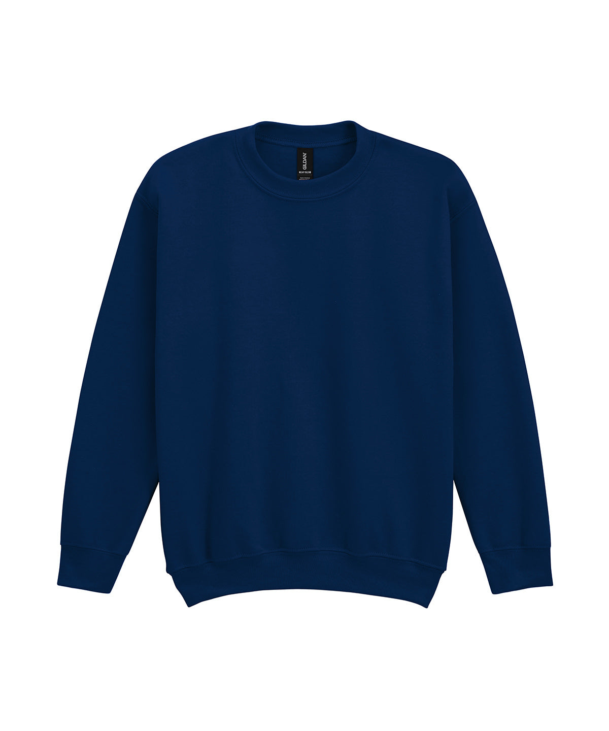Gildan Heavy Blend youth crew neck sweatshirt in Navy, front view