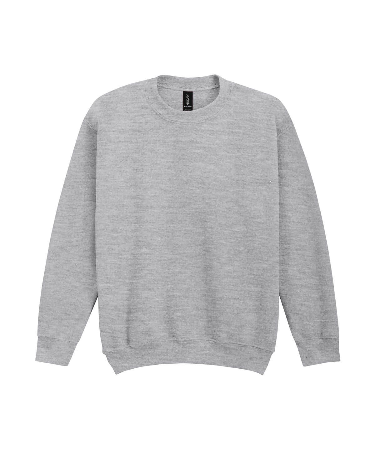Gildan Heavy Blend youth crew neck sweatshirt in Sport Grey, front view