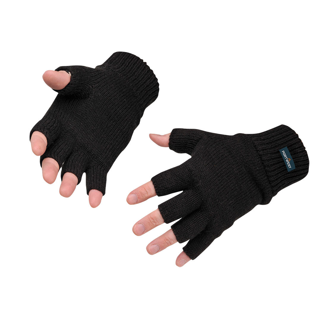 Portwest Insulated Fingerless Knit Glove, main product image