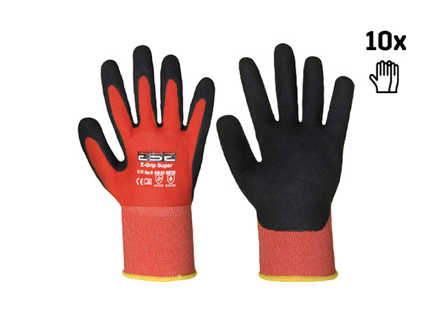 Safety Jogger E-Grip Super 10-Pack - Red