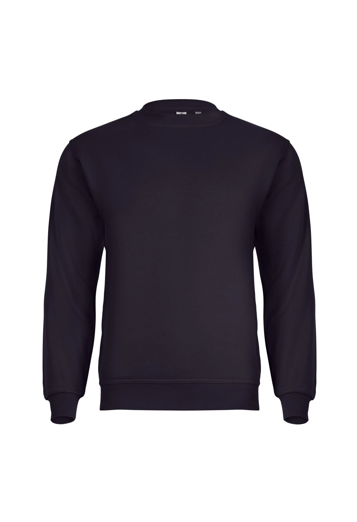 Uneek Eco Sweatshirt in Black, front view