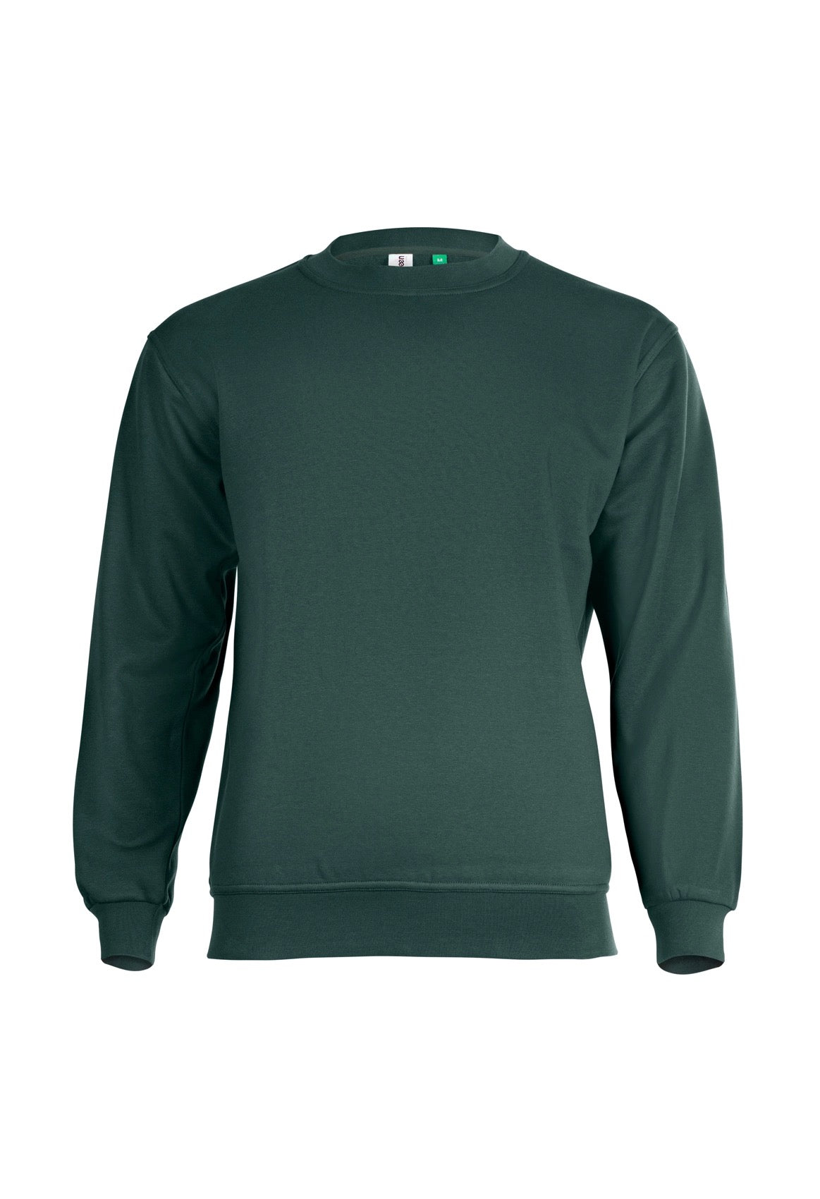 Uneek Eco Sweatshirt in Bottle Green, front view