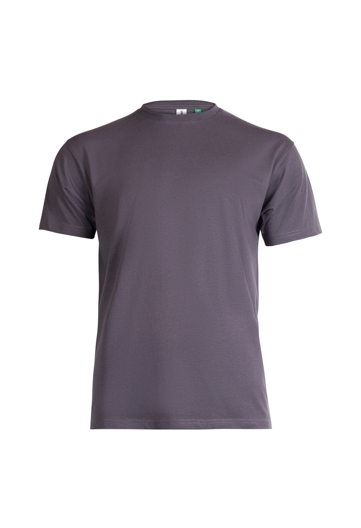 Uneek Eco T-Shirt in Charcoal, front view