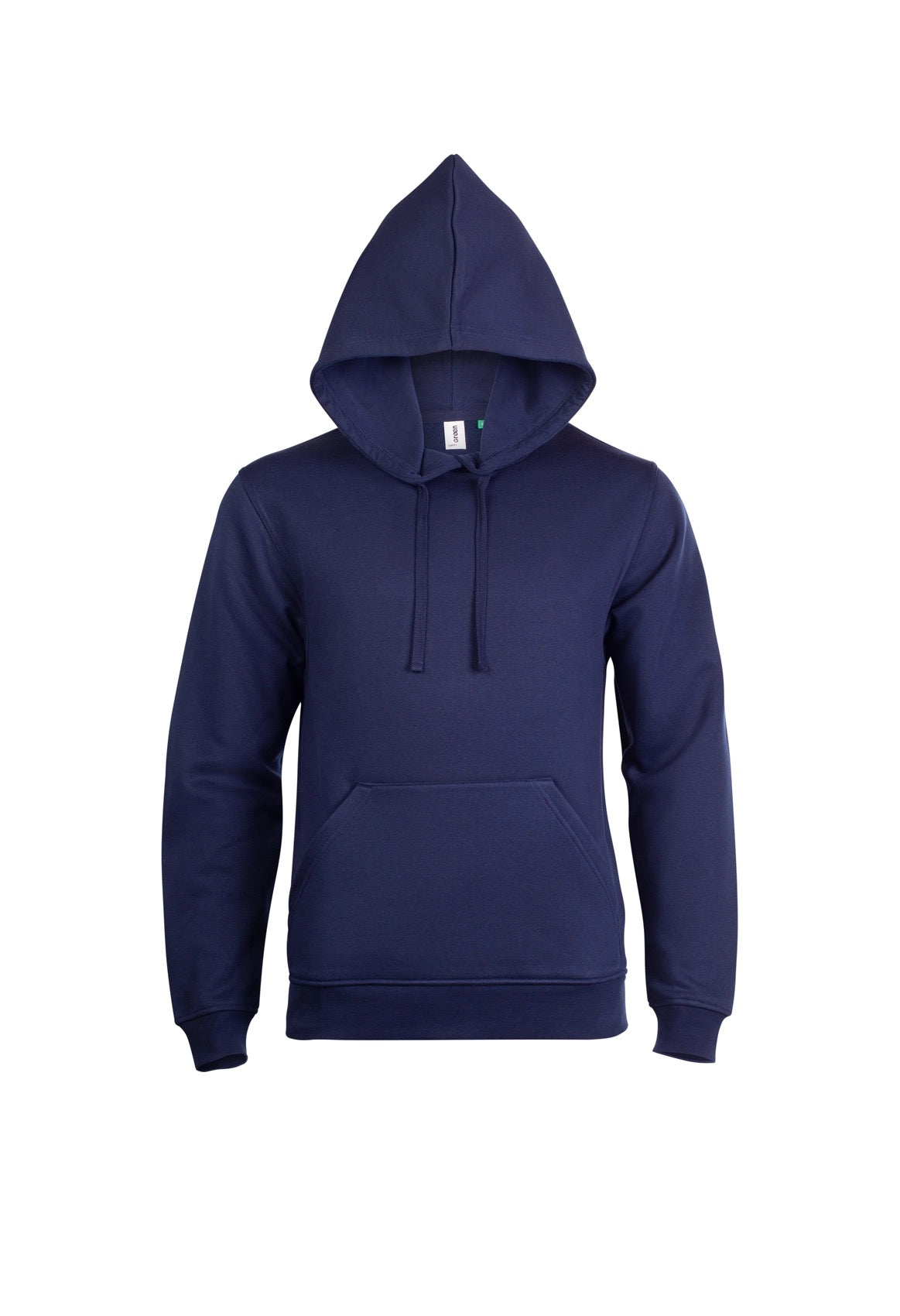 Uneek Eco Hoodie in Navy, front view