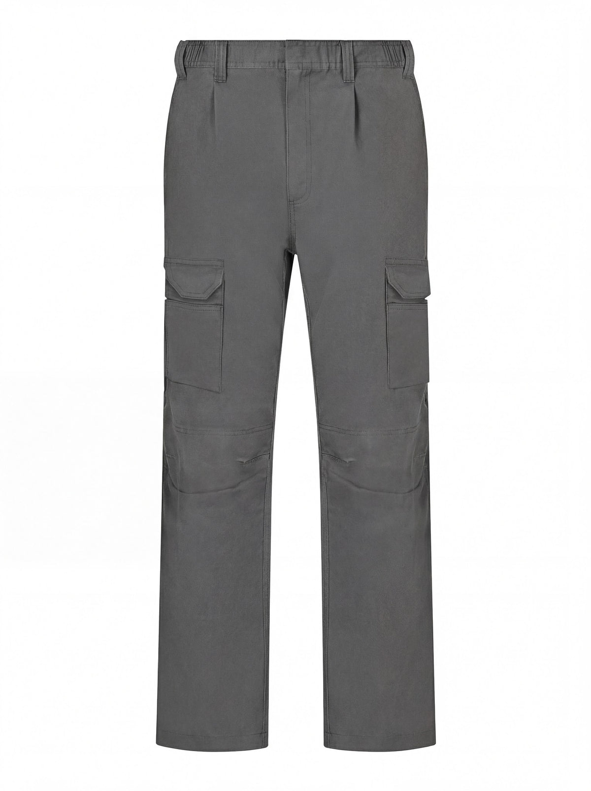 Uneek Eco Workwear Cargo Trouser Long in Grey, front view