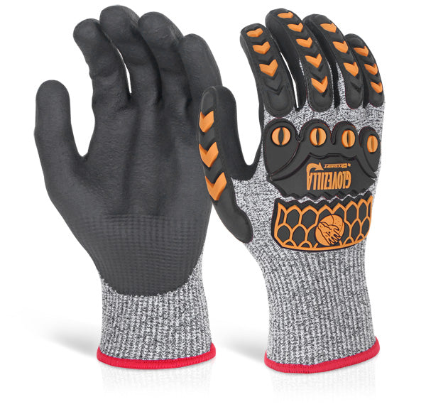 Click Beeswift Glovezilla Nitrile Palm Coated Gloves, main product image