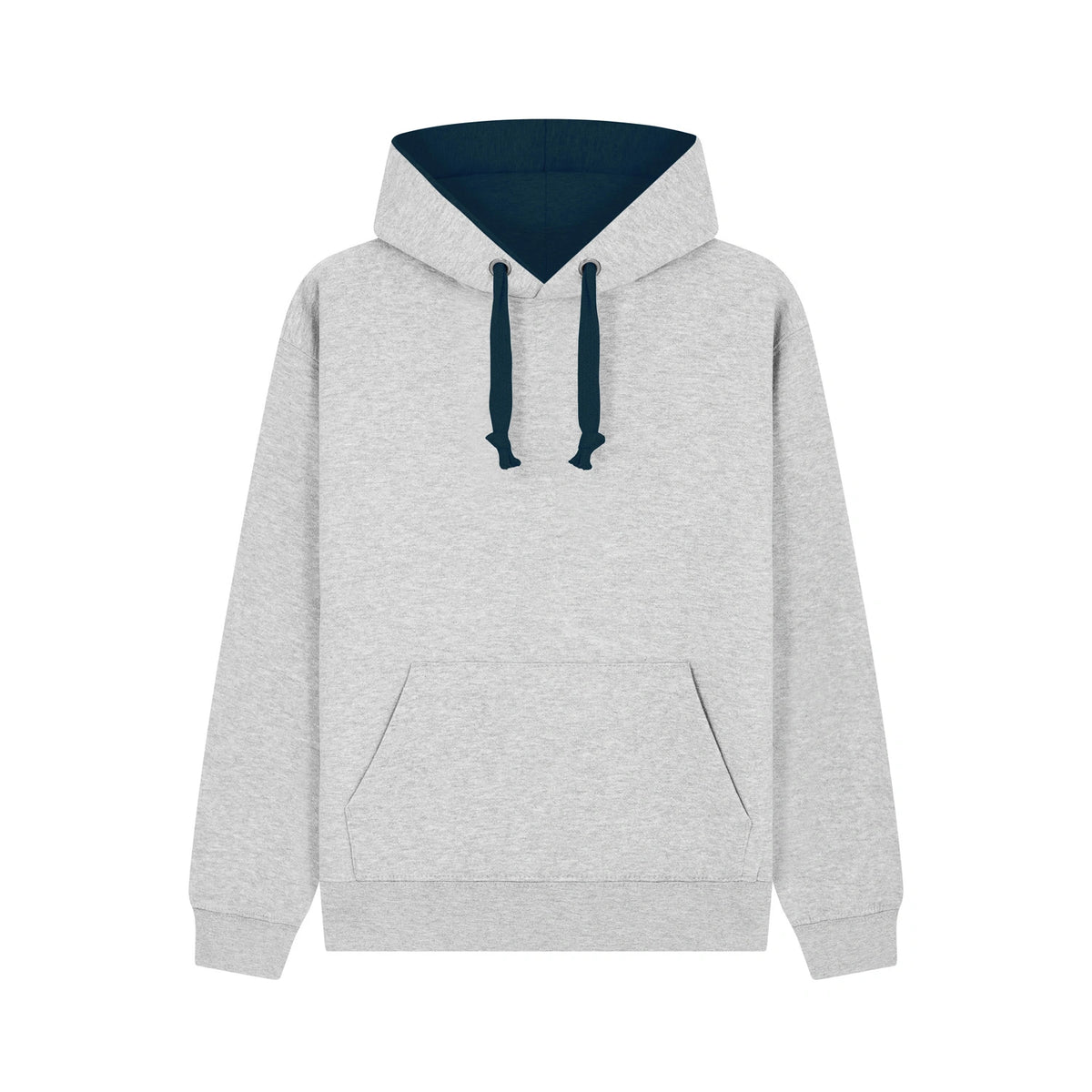 Cotton Ridge W73 Eclipse Premium contrast Hoodie in Grey/Navy