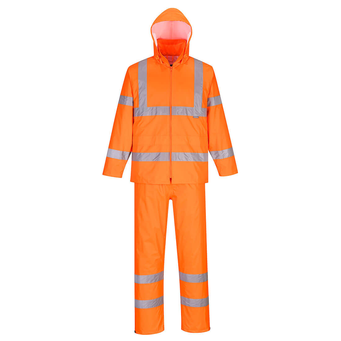 Portwest Hi-Vis Rain Suit in Orange, main product image