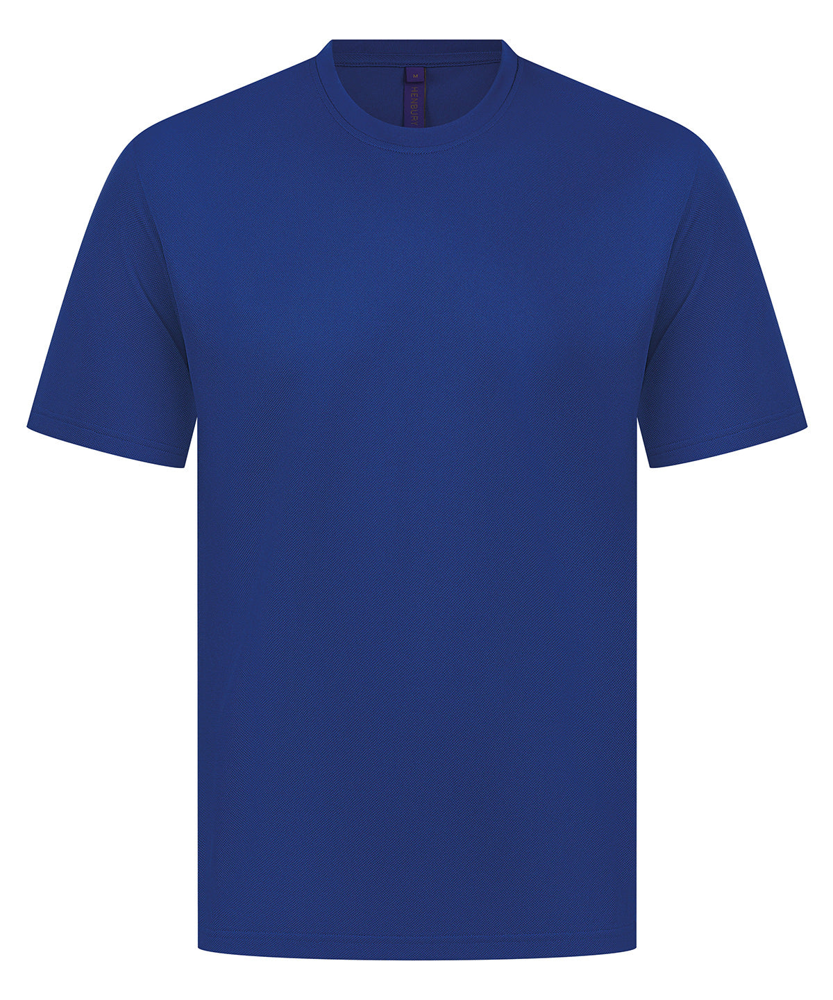 Henbury Coolplus wicking t-shirt in Royal, front view