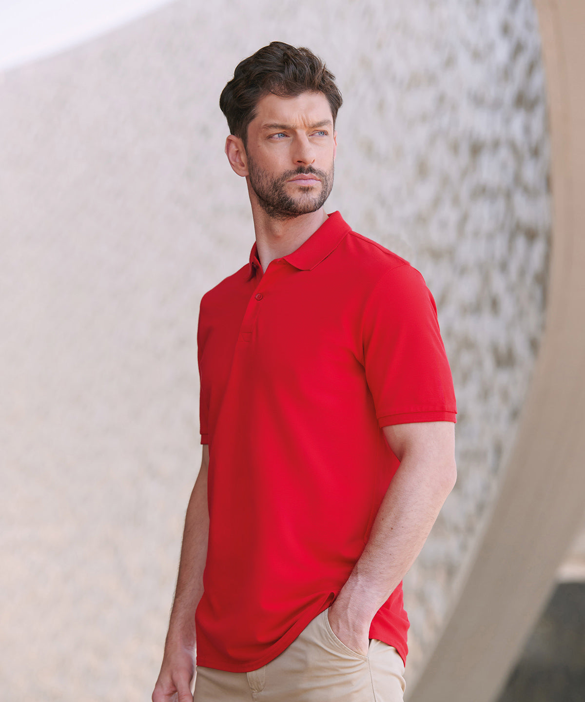 Henbury Micro-fine piqué polo shirt, lifestyle photo