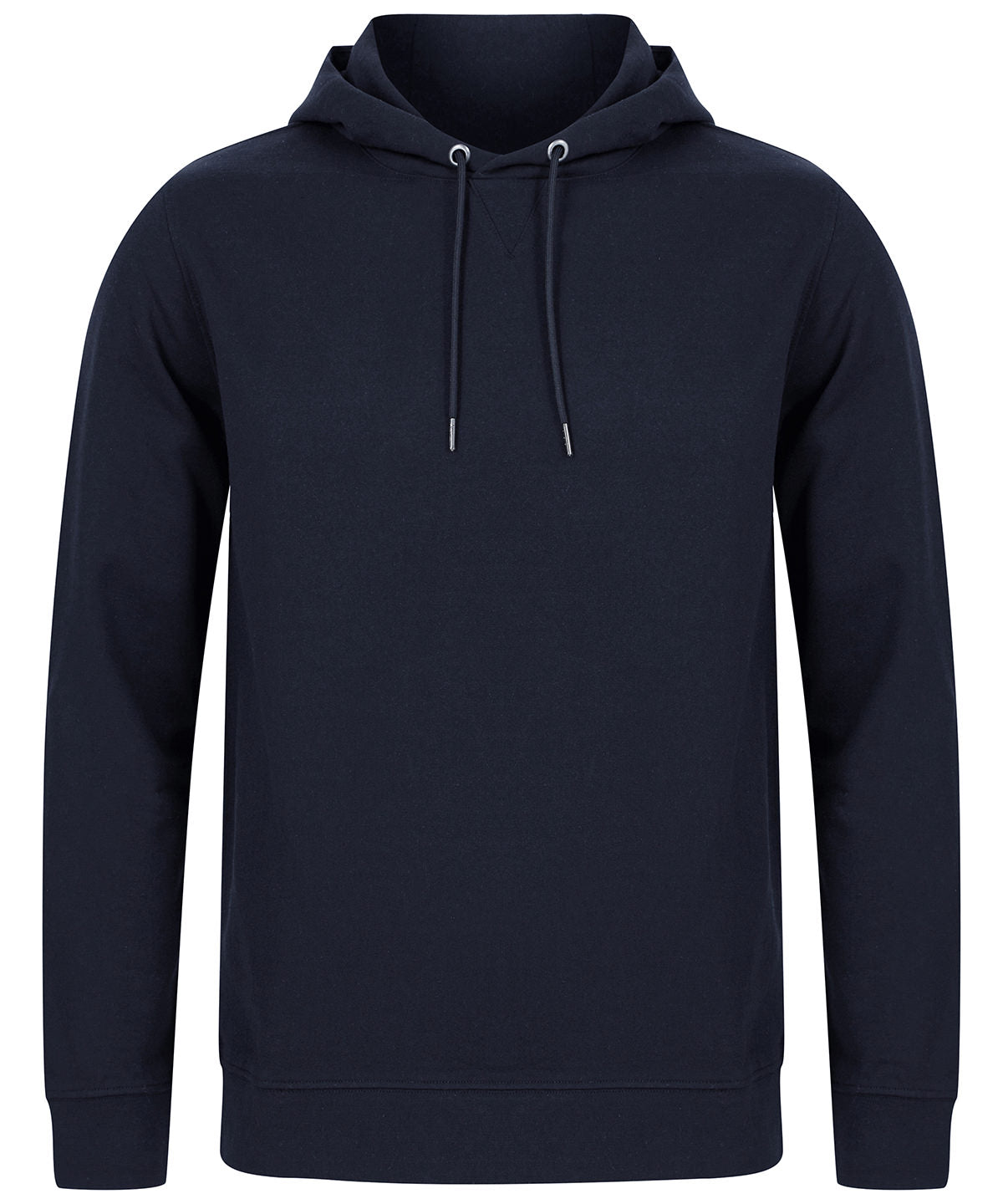 Henbury Unisex sustainable hoodie in Navy, front view