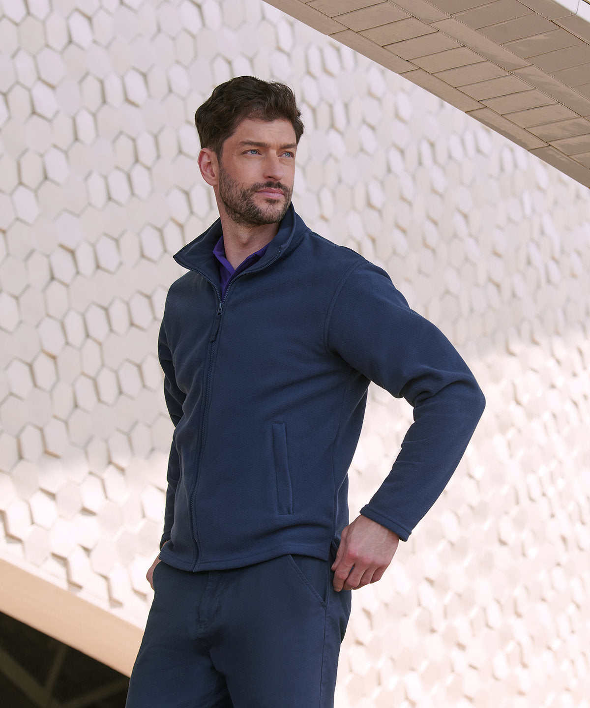 Henbury Microfleece jacket, lifestyle photo