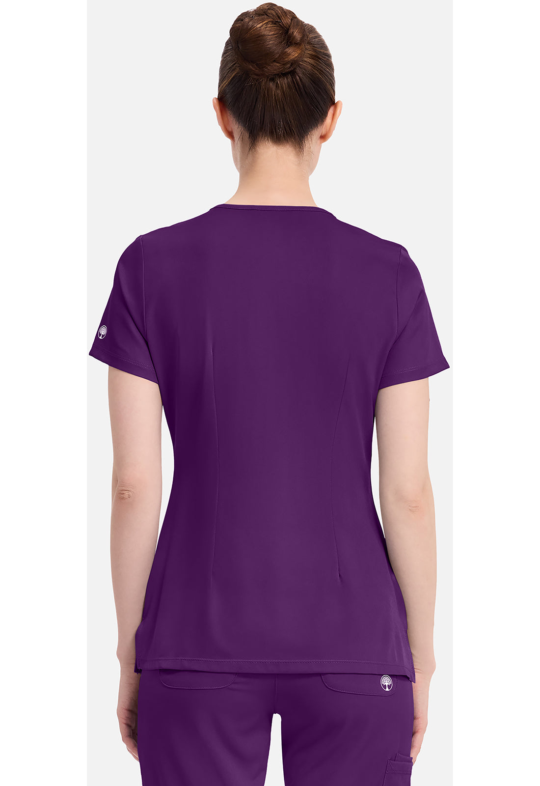 Healing Hands HHE2500 Monica Top - Eggplant (back)