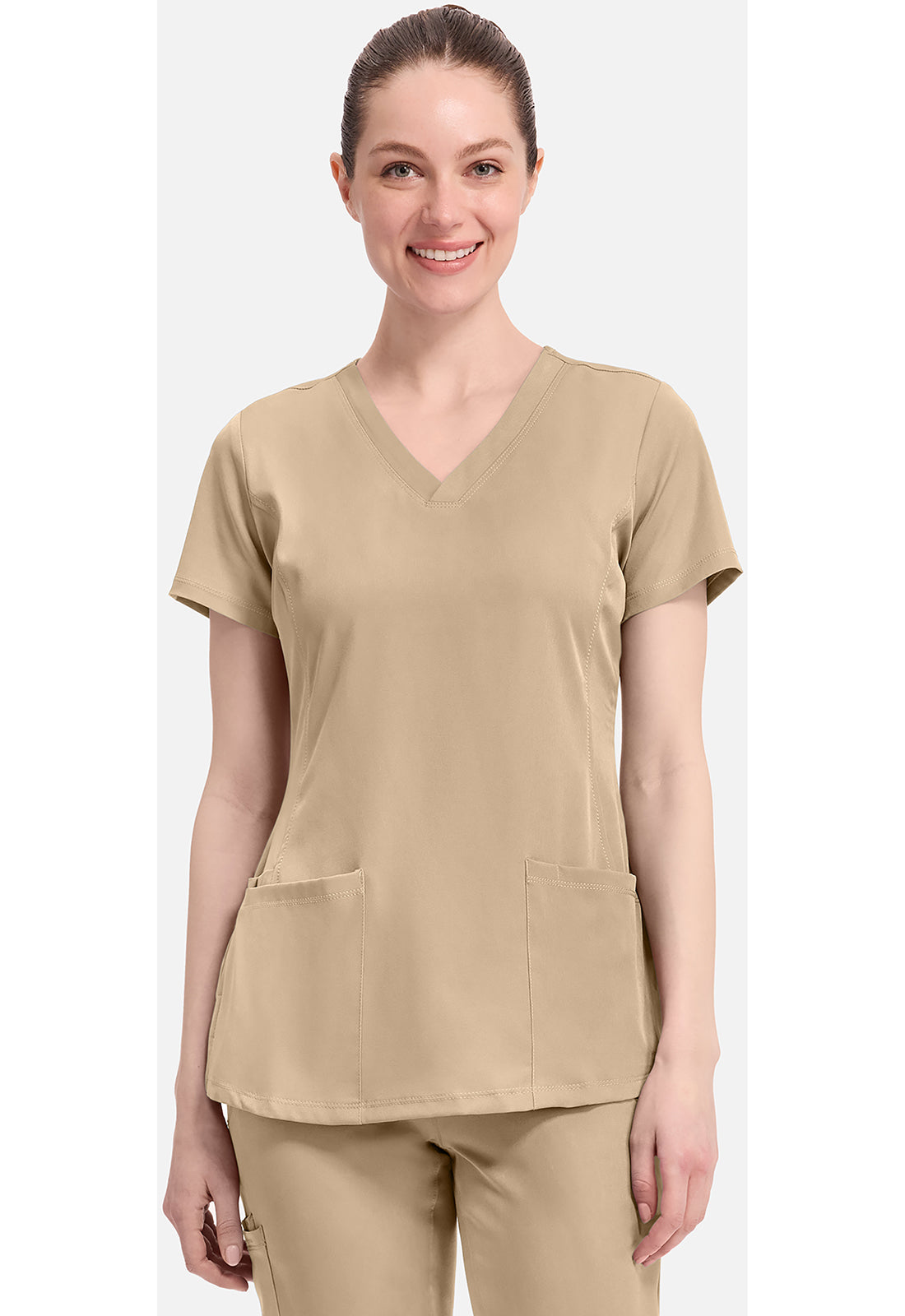 Healing Hands HHE2500 Monica Top - Khaki (front)