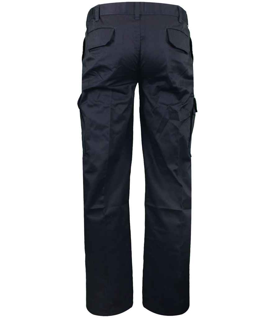Warrior Cargo Trousers in Harbour Navy, back view