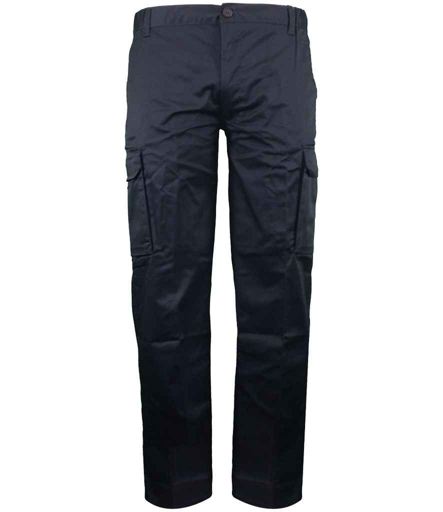Warrior Cargo Trousers in Harbour Navy, front view