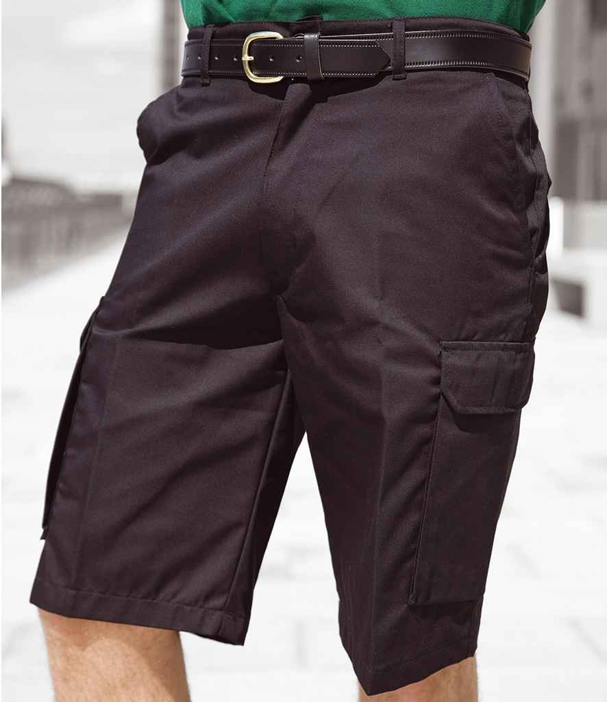 Warrior Cargo Shorts in Black