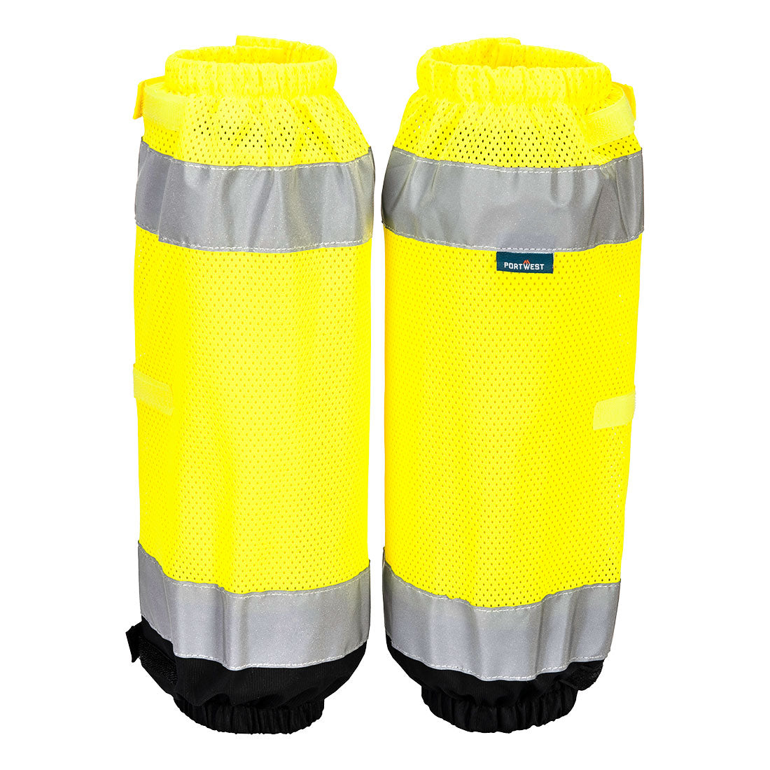 Portwest Hi-Vis Contrast Gaiters in Yellow/Black, main product image