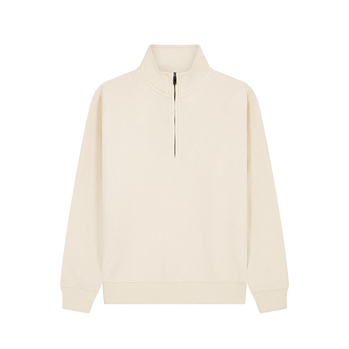 Cotton Ridge W75 Lunar Premium Quarter Zip Sweatshirt in Ivory