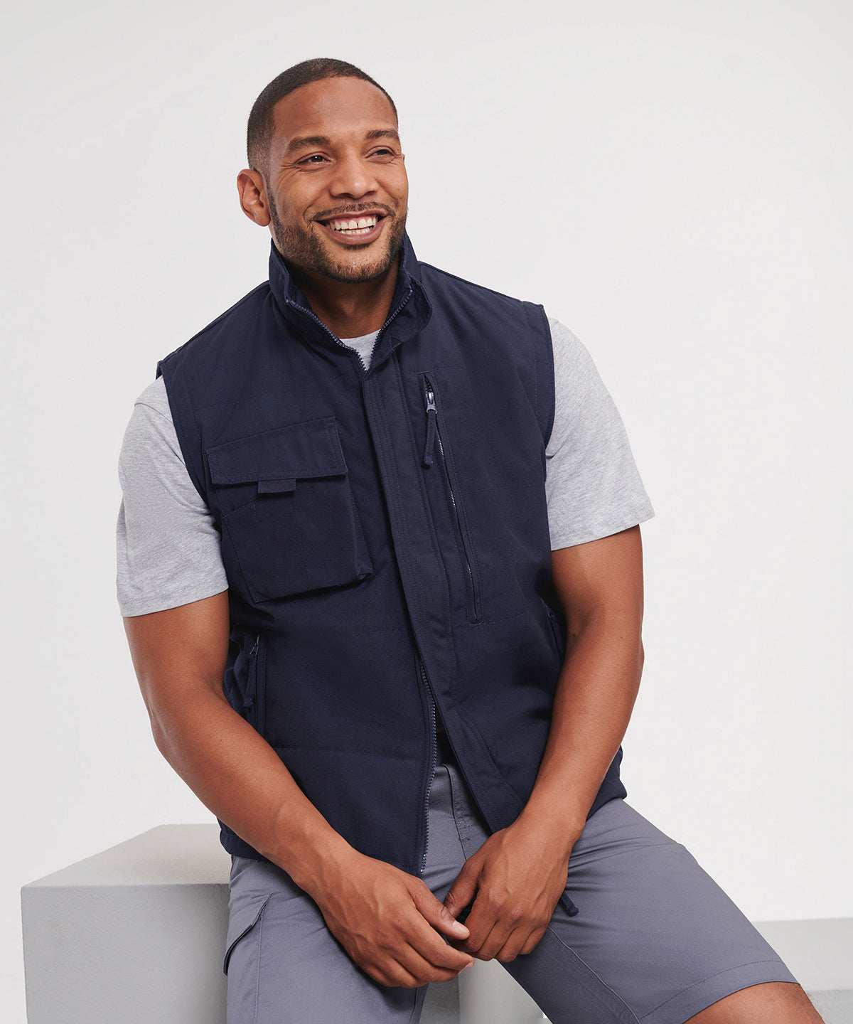 Russell Athletic Heavy-duty gilet, lifestyle photo