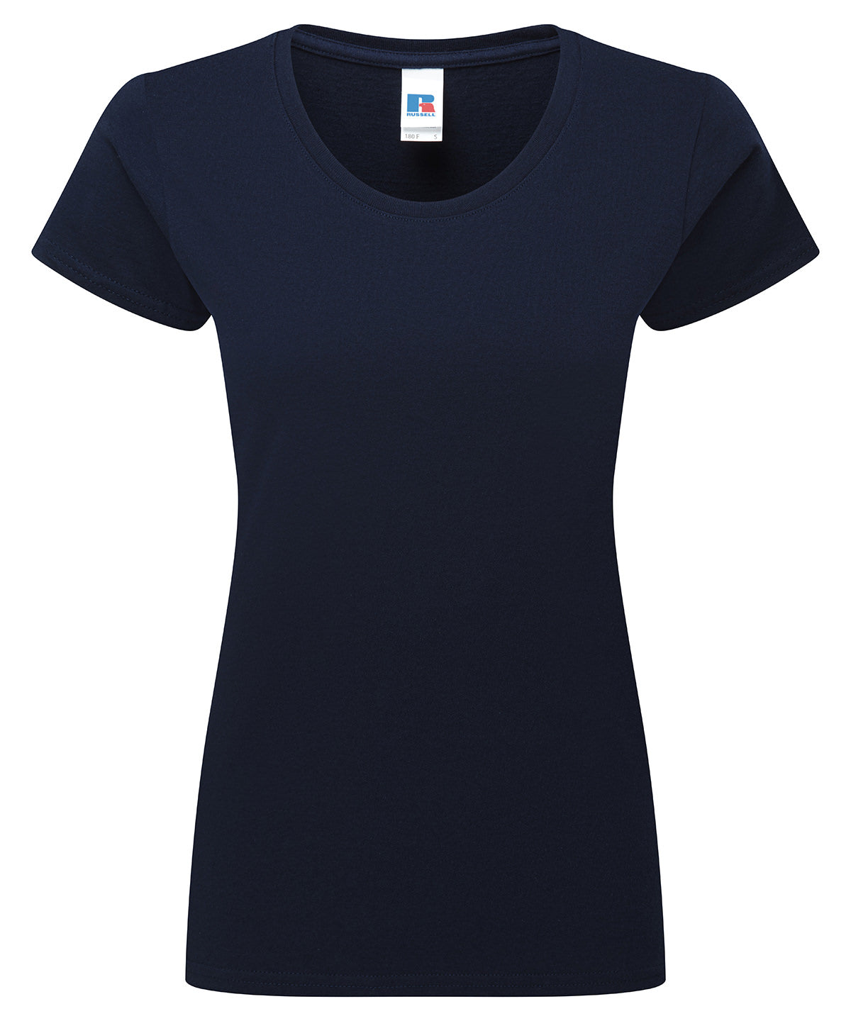 Russell Athletic Women’s authentic classic t-shirt in French Navy, front view