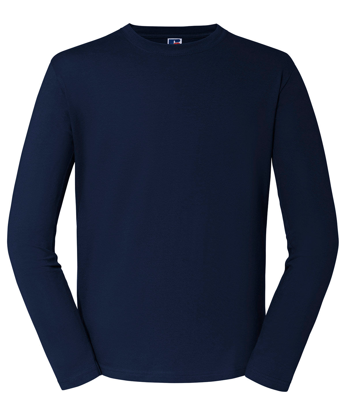 Russell Athletic Classic long sleeve T in French Navy, front view