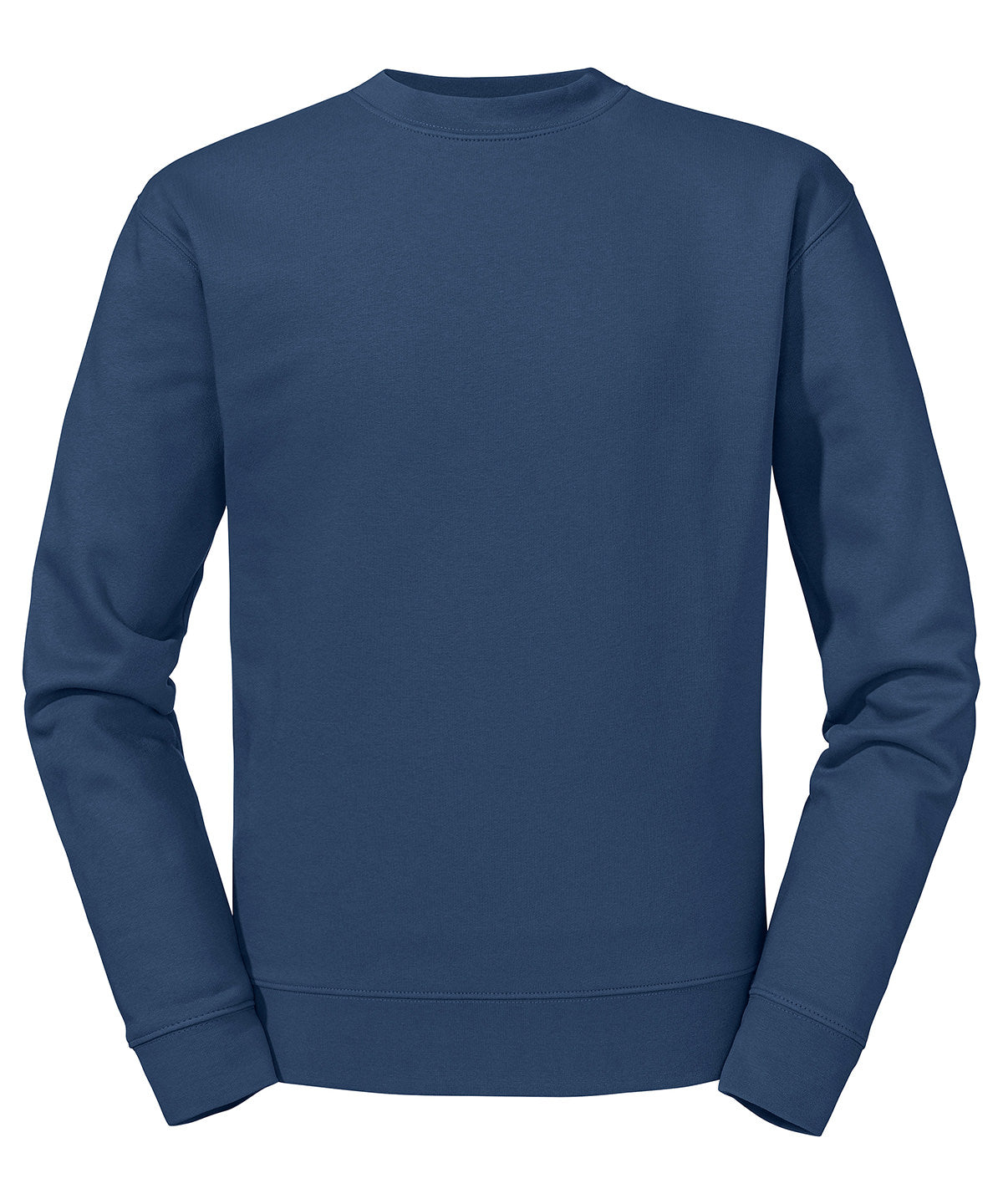 Russell Athletic Set-in sleeve sweatshirt in Indigo, front view
