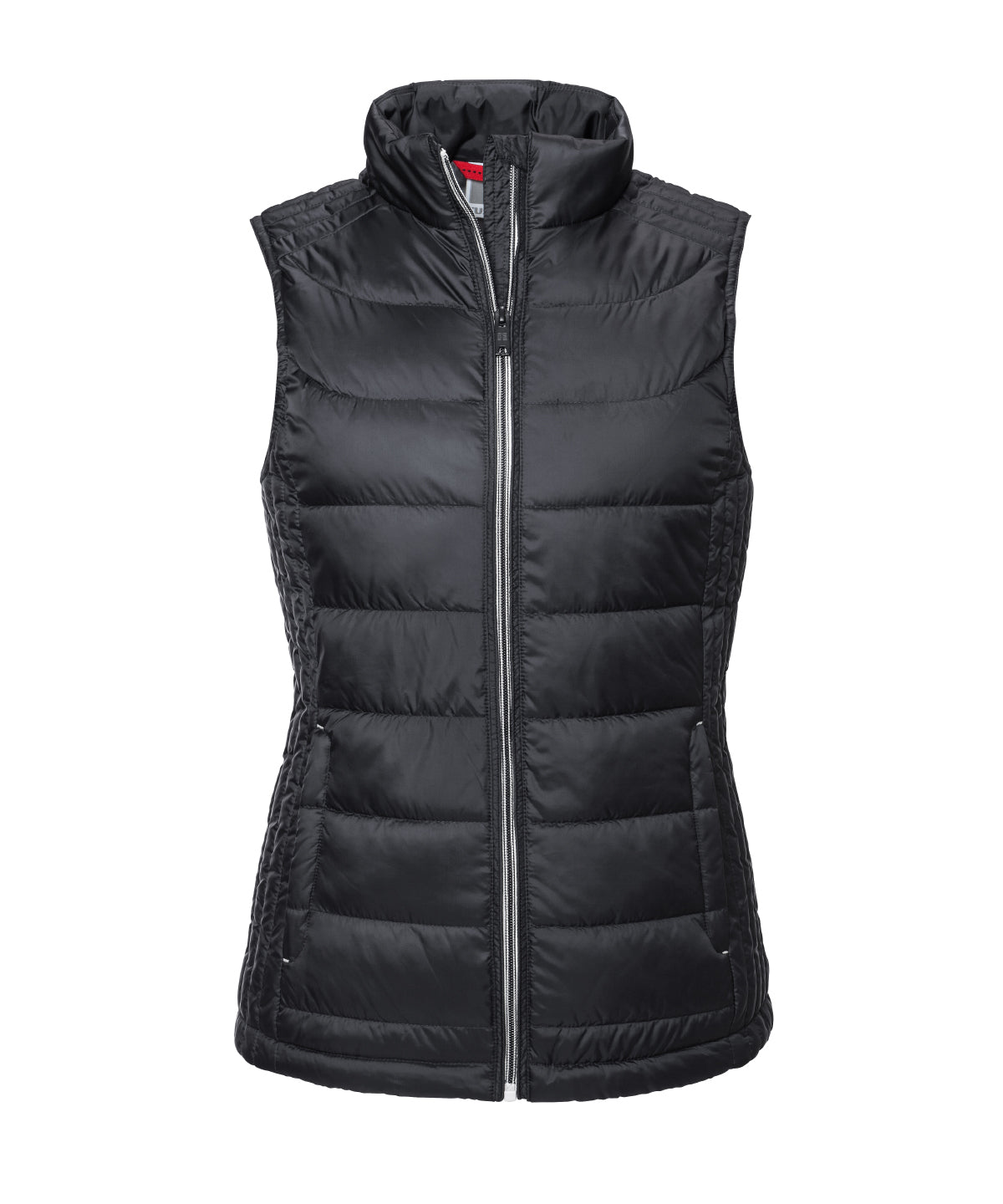 Russell Athletic Women's Nano bodywarmer in Black, front view