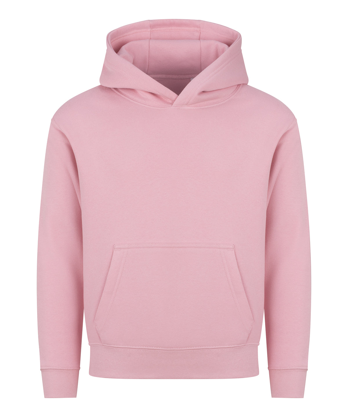 AWDis Just Hoods Kids hoodie 2.0 in Baby Pink, front view
