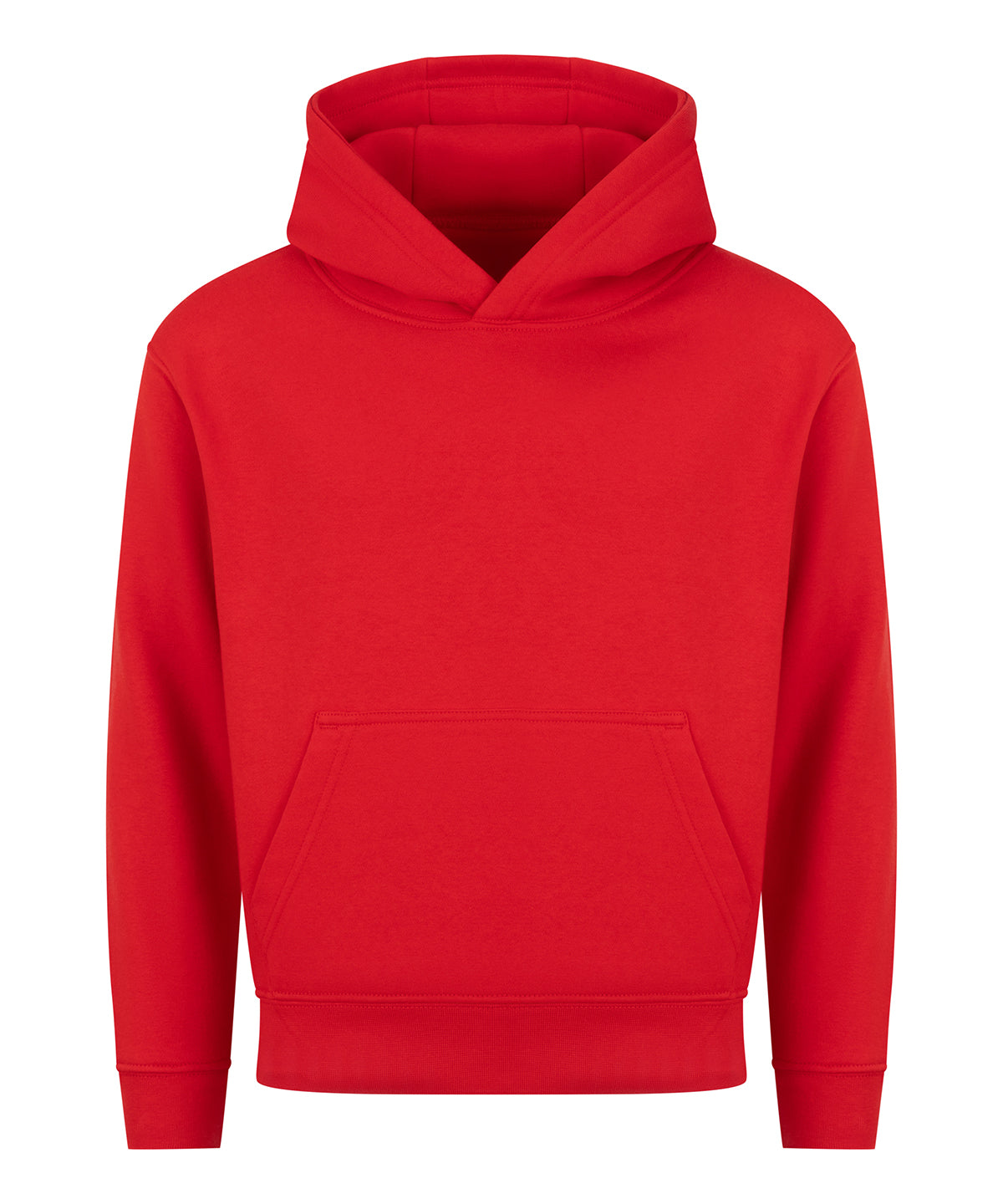 AWDis Just Hoods Kids hoodie 2.0 in Fire Red, front view
