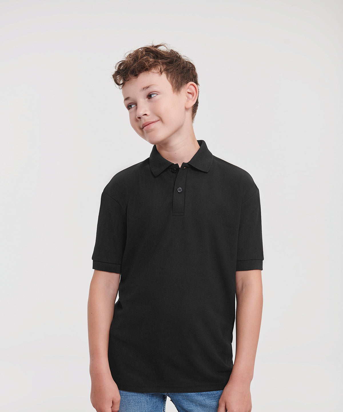 Russell Athletic Kids polo shirt, lifestyle photo
