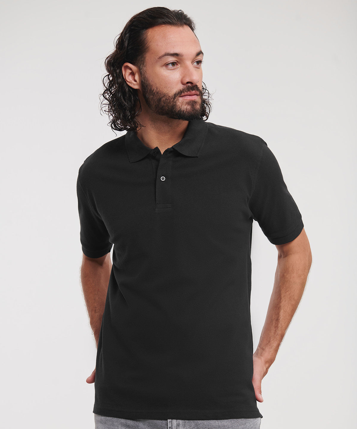 Russell Athletic Classic cotton piqué polo, lifestyle photo
